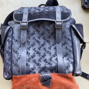 Coach Hitch Backpack w/ Horse & Carriage Print